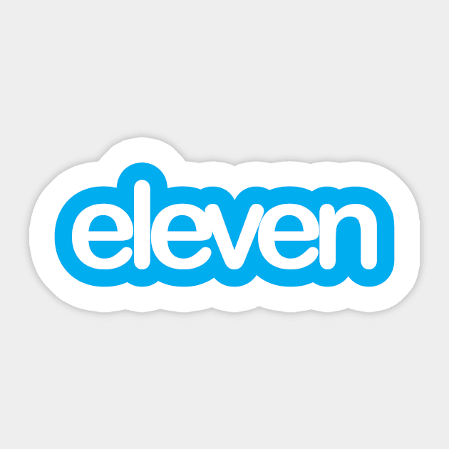 Stranger Things Eleven Twitter Logo Sticker by Rebus28